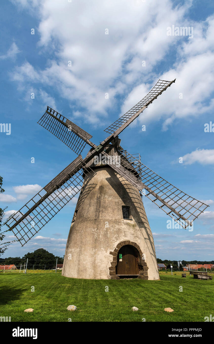 Wind Mill, Hille, Minden-Luebbecke, Ostwestfalen-Lippe, Nordrhein-Westfalen, Deutschland Stockfoto