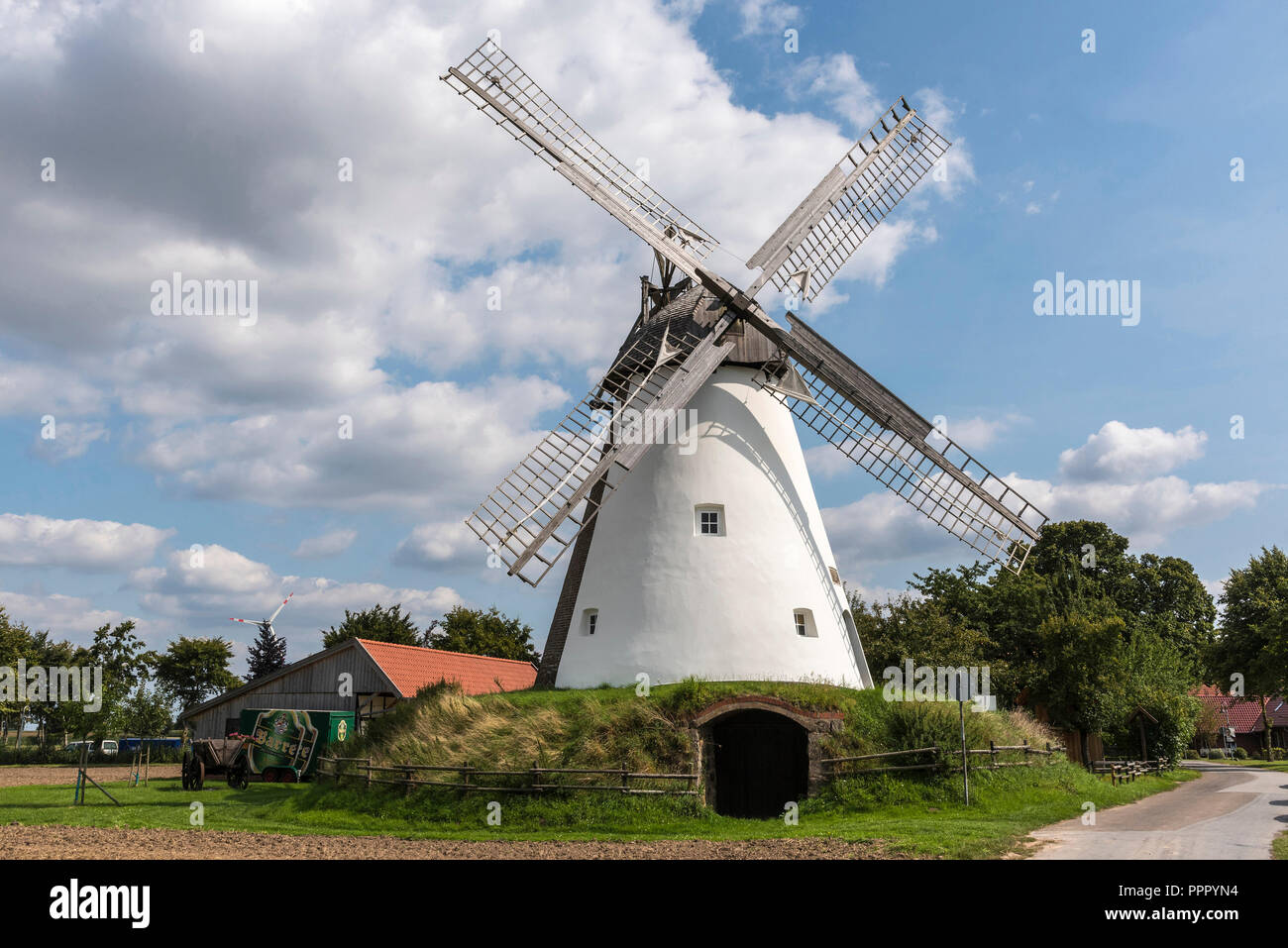 Wind Mill, Suedhemmern, Hille, Minden-Luebbecke, Ostwestfalen-Lippe, Nordrhein-Westfalen, Deutschland, Südhemmern Stockfoto