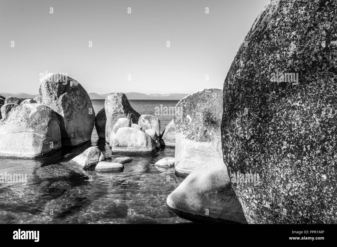 Lake Tahoe ist ein Süßwasser-alpinen See in der Sierra Nevada gelegen Stockfoto