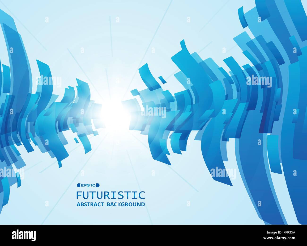 Zusammenfassung der Farbverlauf blau futuristisch Muster Hintergrund. illustration Vector EPS 10. Stock Vektor