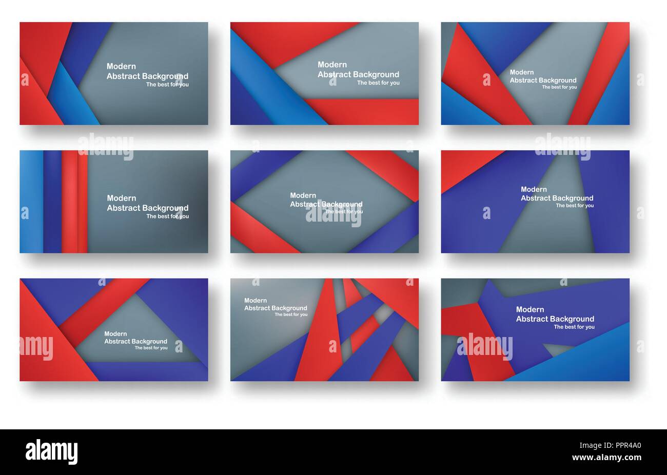 Abstrakt rot und blau Material Design auf grauem Hintergrund für Deckel, Vorlage, Web Design und Broschüre. Vector Illustration mit Kopie Platz für Text. Stock Vektor