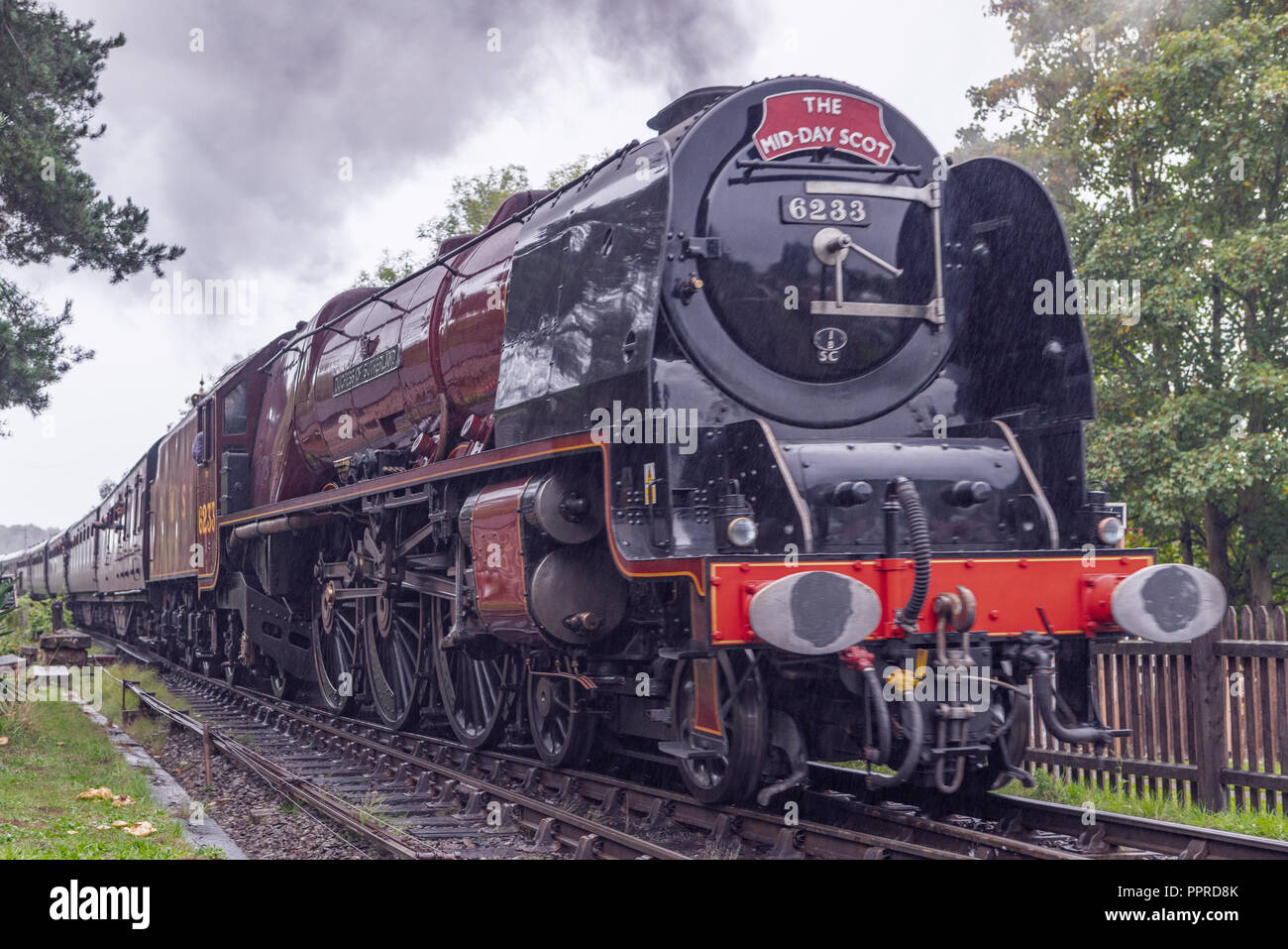 Herzogin von Sutherland' ist eine London, Midland and Scottish Railway (LMS) Prinzessin Krönung Klasse 4-6-2 'Pacific' Typ Dampflok 1938 gebaut Stockfoto