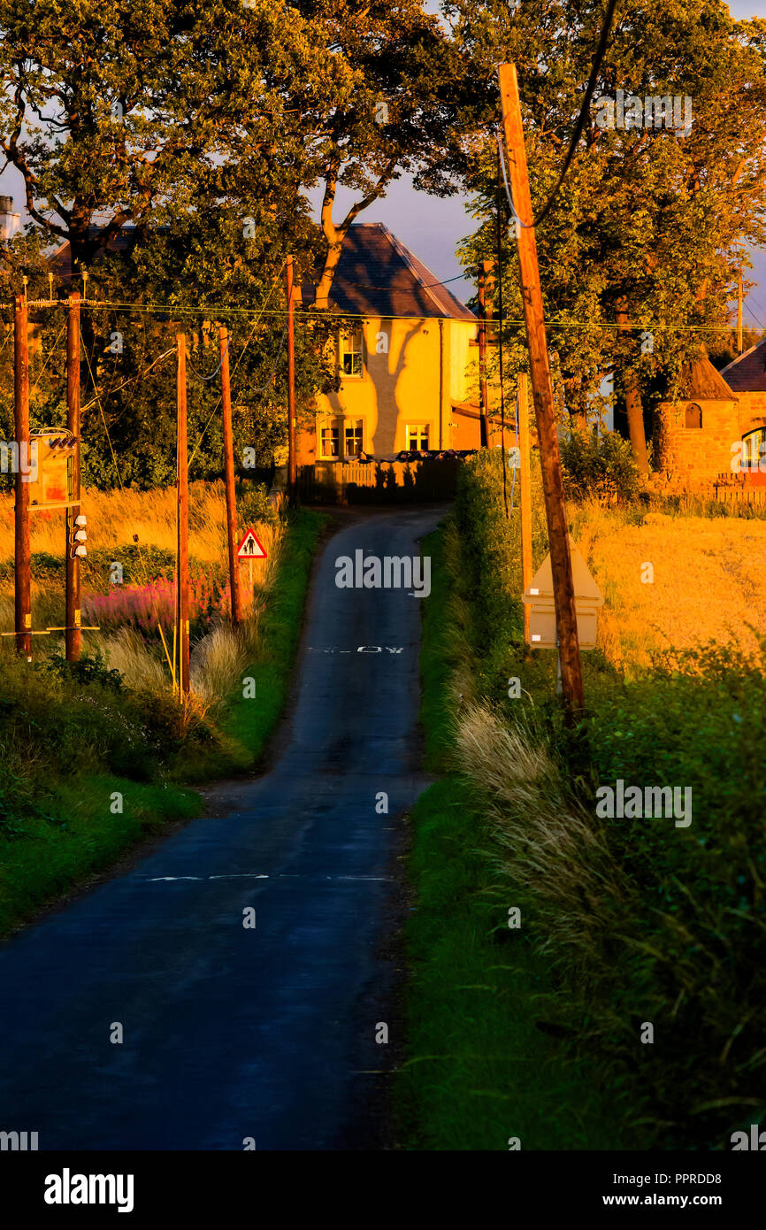 Landschaft in West Lothian Schottland Stockfoto