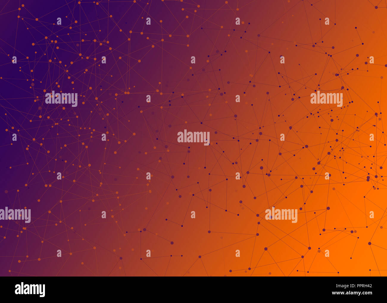Abstrakte Verbindung punkten. Technologie Hintergrund. Stockfoto