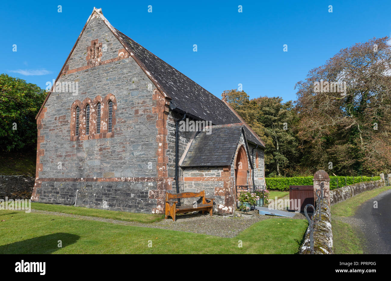 Die Kirche St. Brendan Skipness Argyll in Schottland Stockfoto