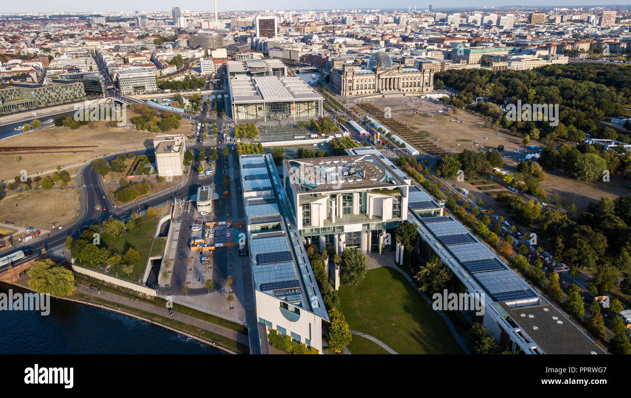 Kanzleramt oder Bundeskanzleramt, Berlin, Deutschland, Stockfoto