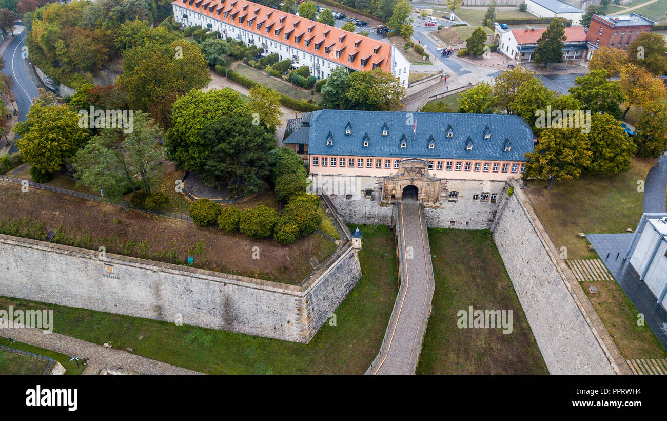 Zitadelle Petersberg oder Zitadelle Petersberg, Erfurt, Deutschland Stockfoto