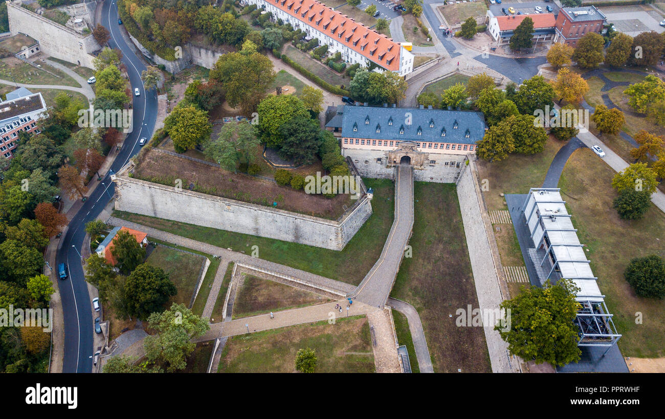 Zitadelle Petersberg oder Zitadelle Petersberg, Erfurt, Deutschland Stockfoto