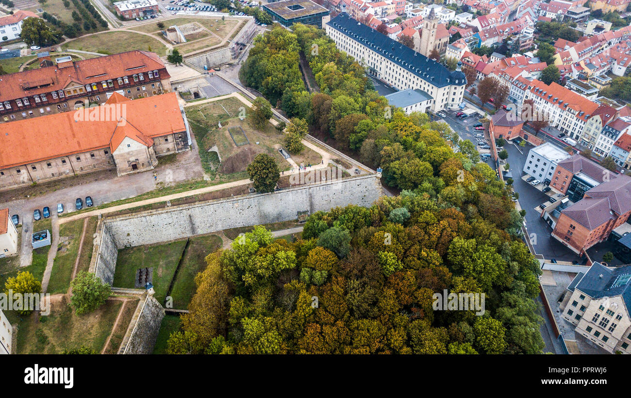 Zitadelle Petersberg oder Zitadelle Petersberg, Erfurt, Deutschland Stockfoto