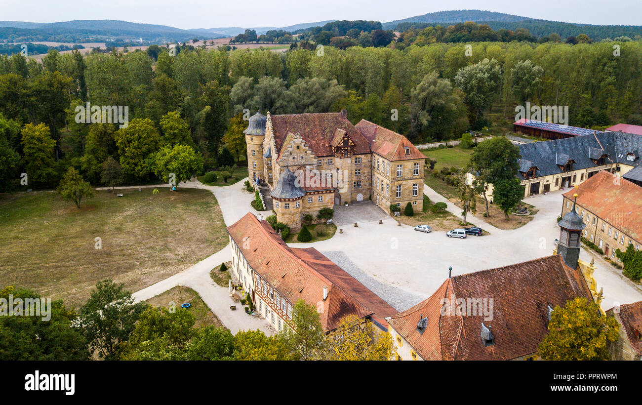 Schloss Eyrichshof Eyrichshof oder Schloss, Ebern, Bayern, Deutschland Stockfoto