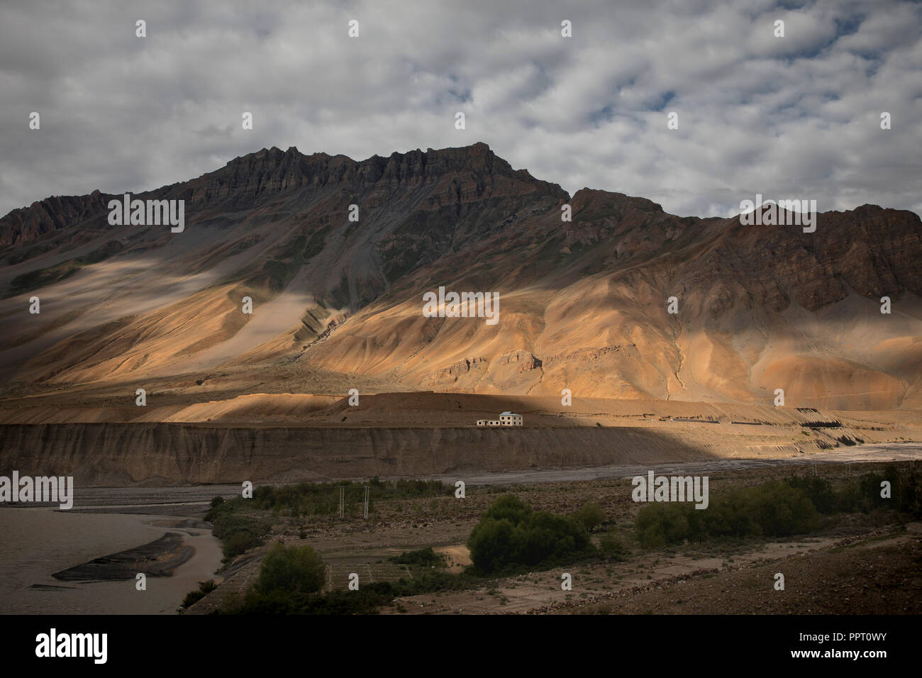 moody Landschaft des himalays Stockfoto