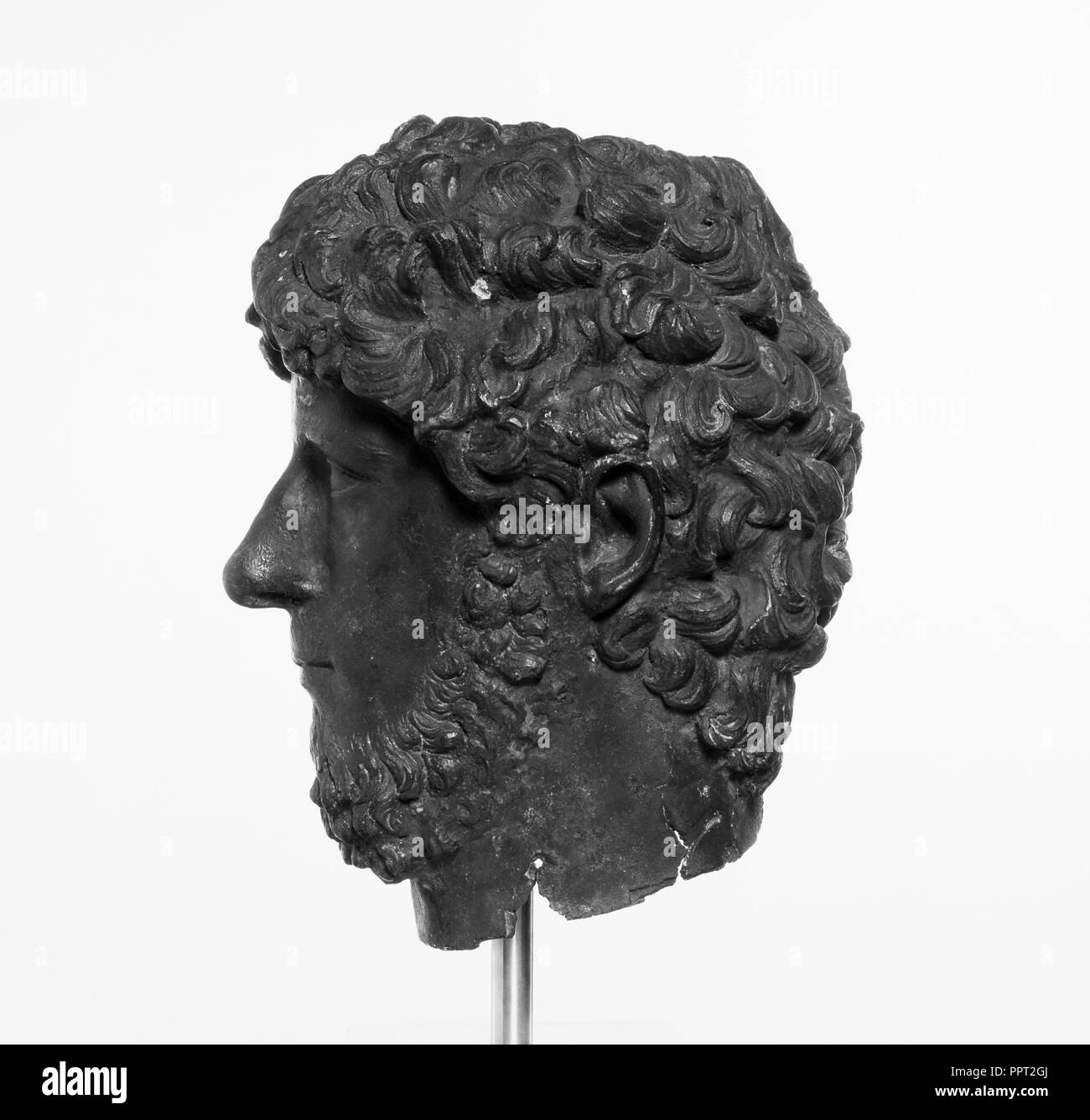 Portrait von Lucius Verus; A.D. 160 - 170; Bronze; 36 × 23 × 28 cm, 14 3,16 × 9 1,16 × 11 in Stockfoto