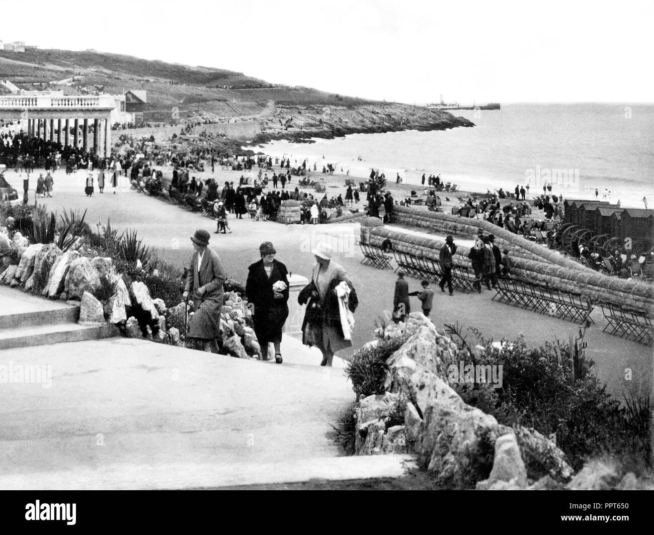 Nells Point Barry Island, Wales Anfang der 1900er Jahre Stockfoto