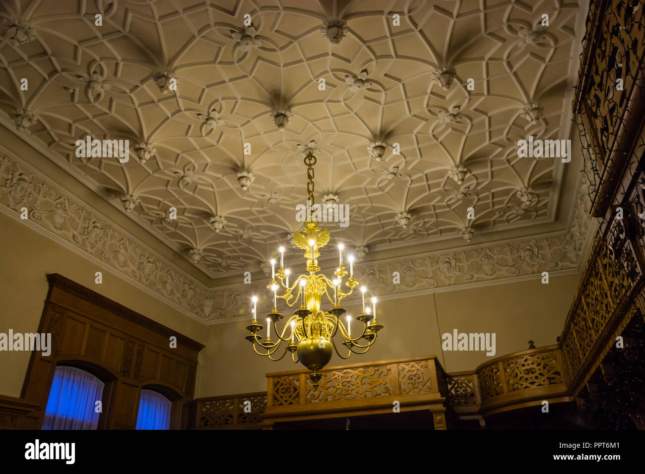 Schönes Interieur der Yusupov Palast an der Moika in Sankt Petersburg, Russland. Stockfoto