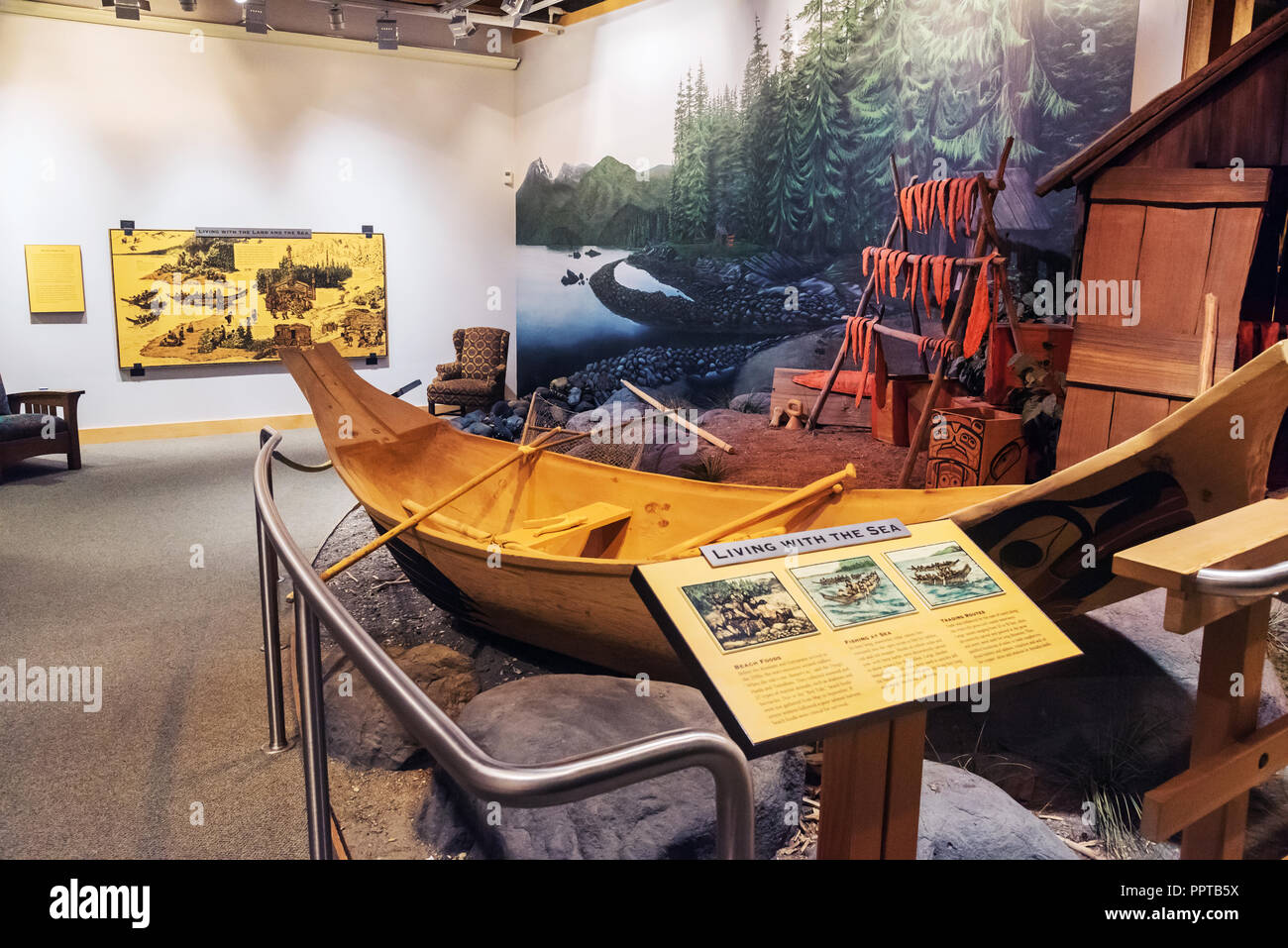 Southeast Alaska Discovery Center, Ketchikan, Alaska, USA, Stockfoto
