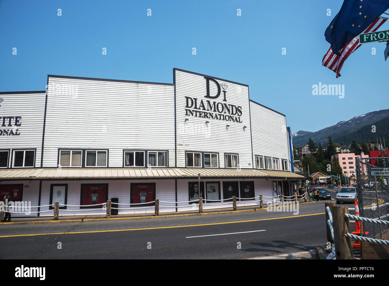 Di Diamonds International Outlet Store, Ketchikan, Alaska Stockfoto