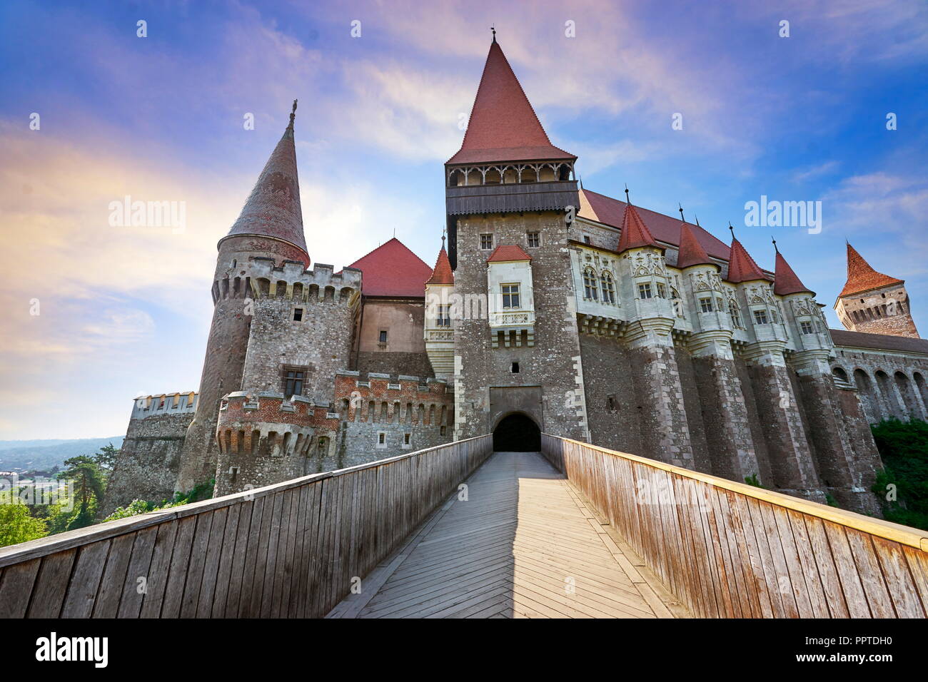 Corvin Burg Hunedoara, Siebenbürgen, Rumänien Stockfoto