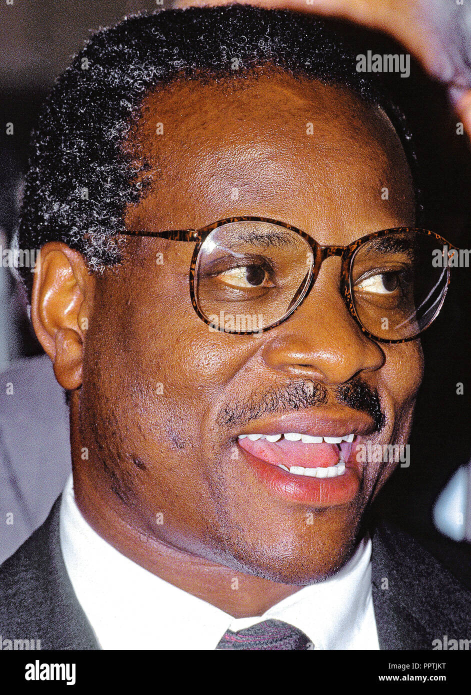 Washington DC. 9-1991 Clarence Thomas Nominee für Gerechtigkeit Mitarbeiter des United States Supreme Court. Credit: Mark Reinstein Credit: Mark Reinstein/MediaPunch Stockfoto