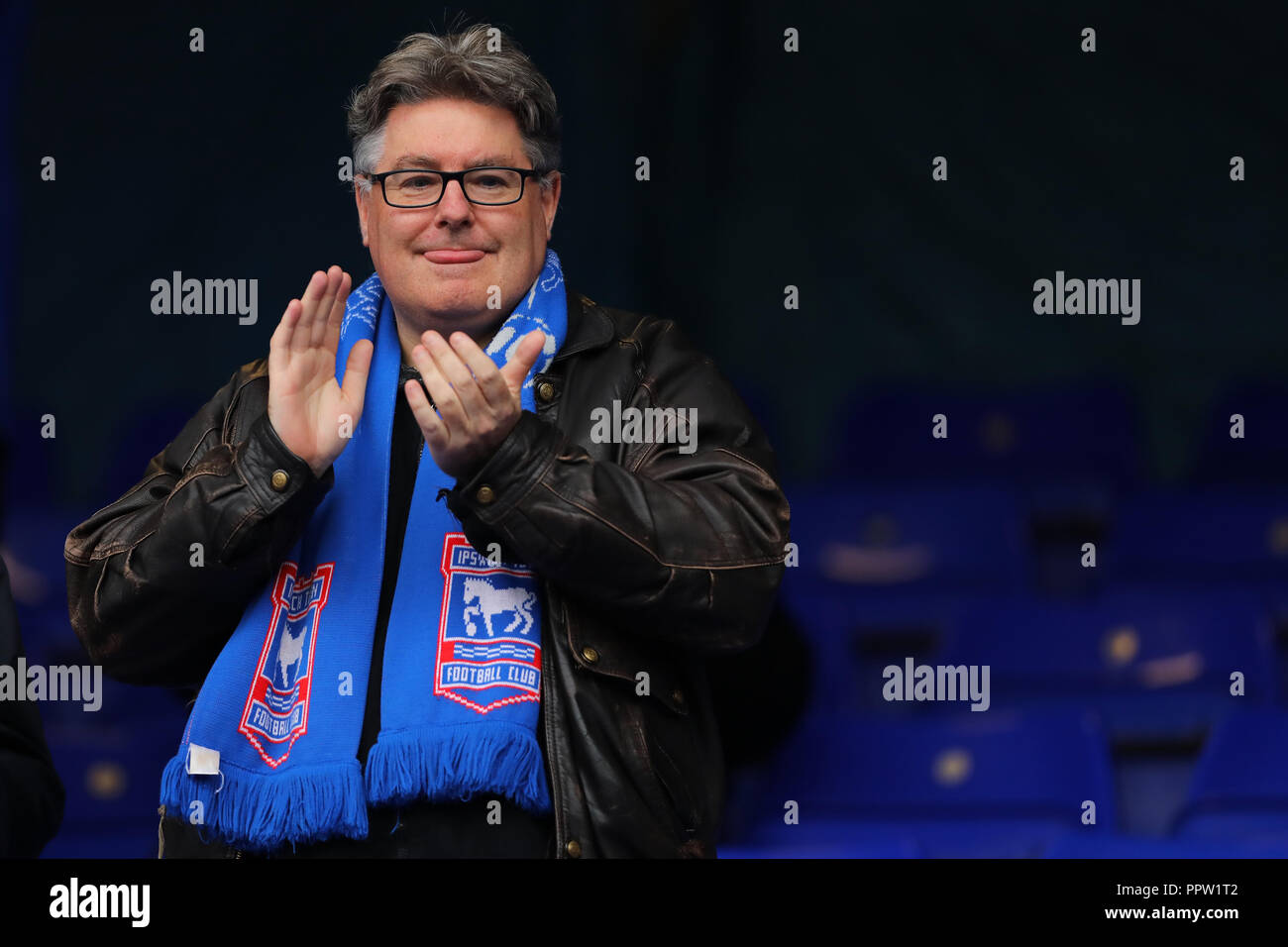 Ipswich Town Ventilator klatscht seine schieben Sie nach der 0:0-Unentschieden - Ipswich Town v Bolton Wanderers, Sky Bet Meisterschaft, Portman Road, Ipswich - 22 Septembe Stockfoto