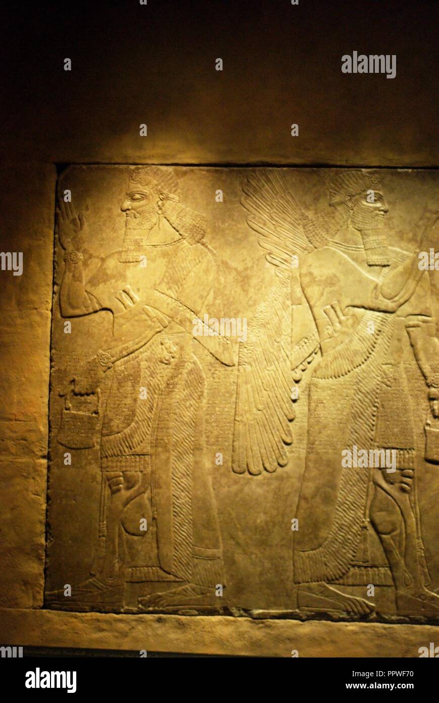 Assyrische Reliefs. Stockfoto