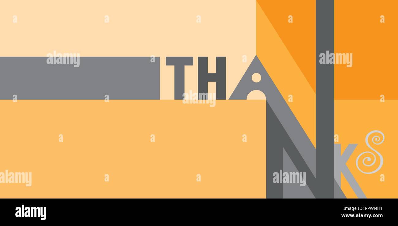 Danke Karte geometrische Vorlage Stock Vektor