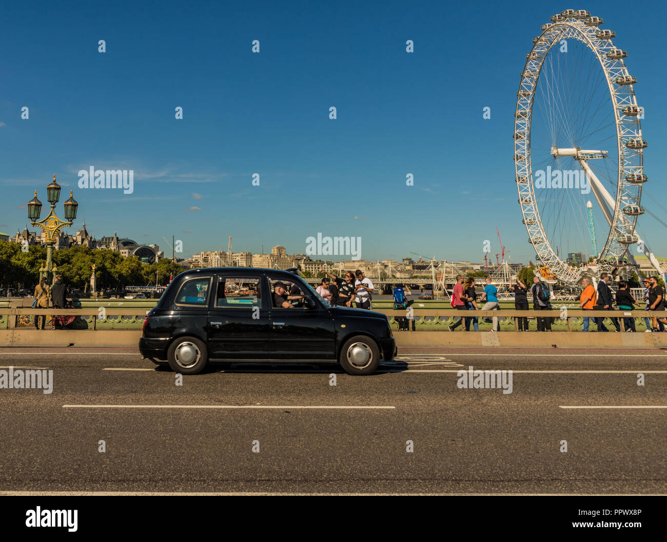 Eine typische Ansicht in Westminster in London. Stockfoto