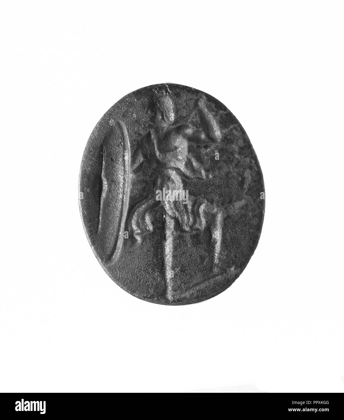 Ring; Griechenland; Ende 4./Anfang 3. Jahrhundert B.C; Eisen; 2,5 × 2,1 cm, 1 × 13,16 in Stockfoto