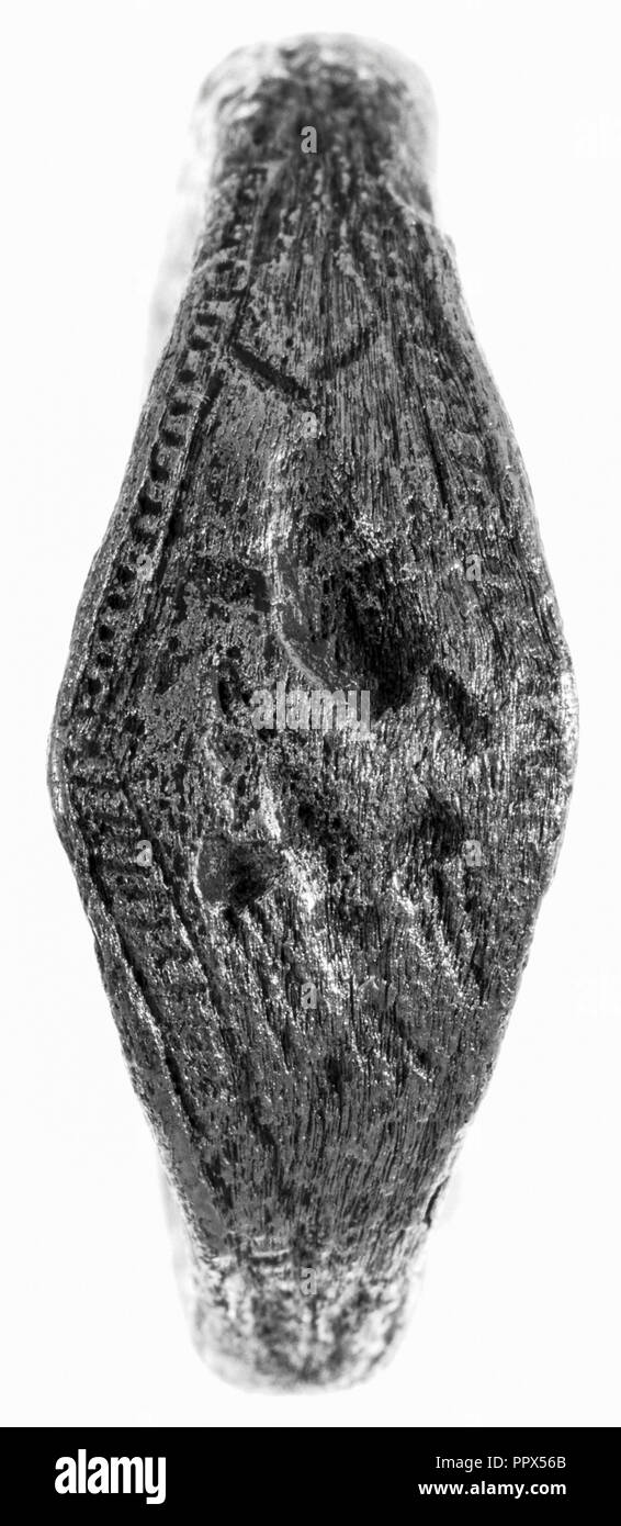 Ring; 2. Halbjahr 6. Jahrhundert B.C, Silber und Zinn; 2,6 cm, 0.0123 kg, 1 in., 0.0271 lb Stockfoto