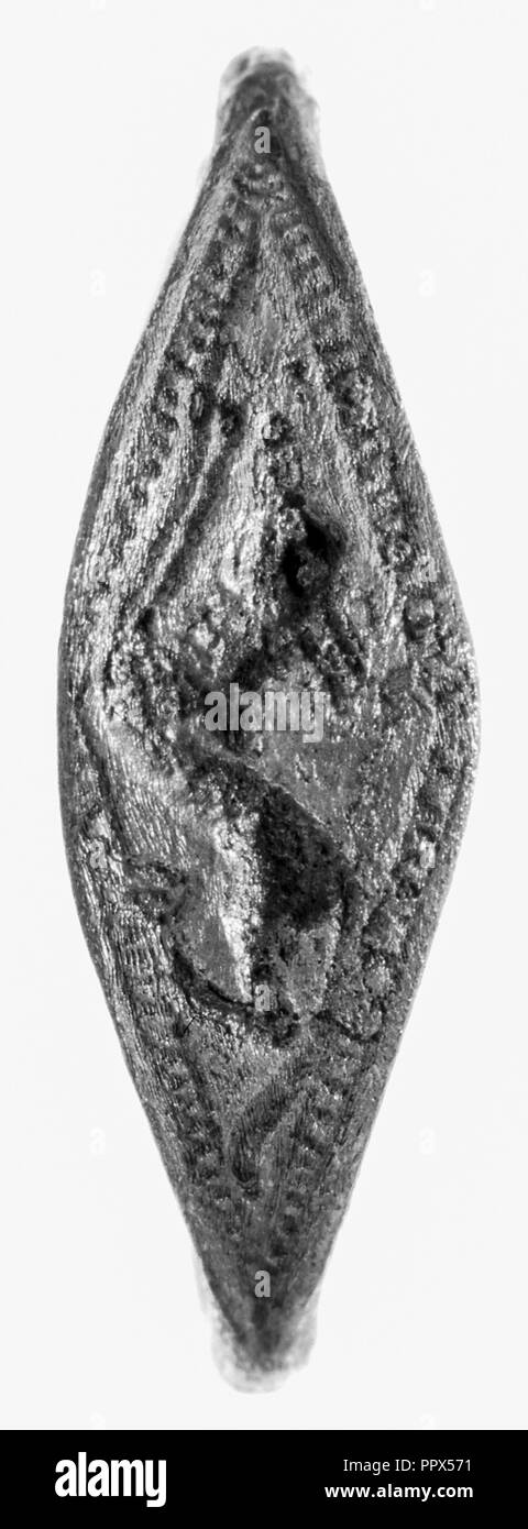 Ring; 2. Halbjahr 6. Jahrhundert B.C; Silber; 2,1 cm, 0.0022 kg, 13,16 in., 0,0049 lb Stockfoto