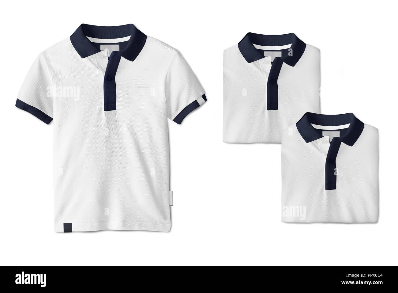 Polo-t-shirt Mock up Design Stockfoto