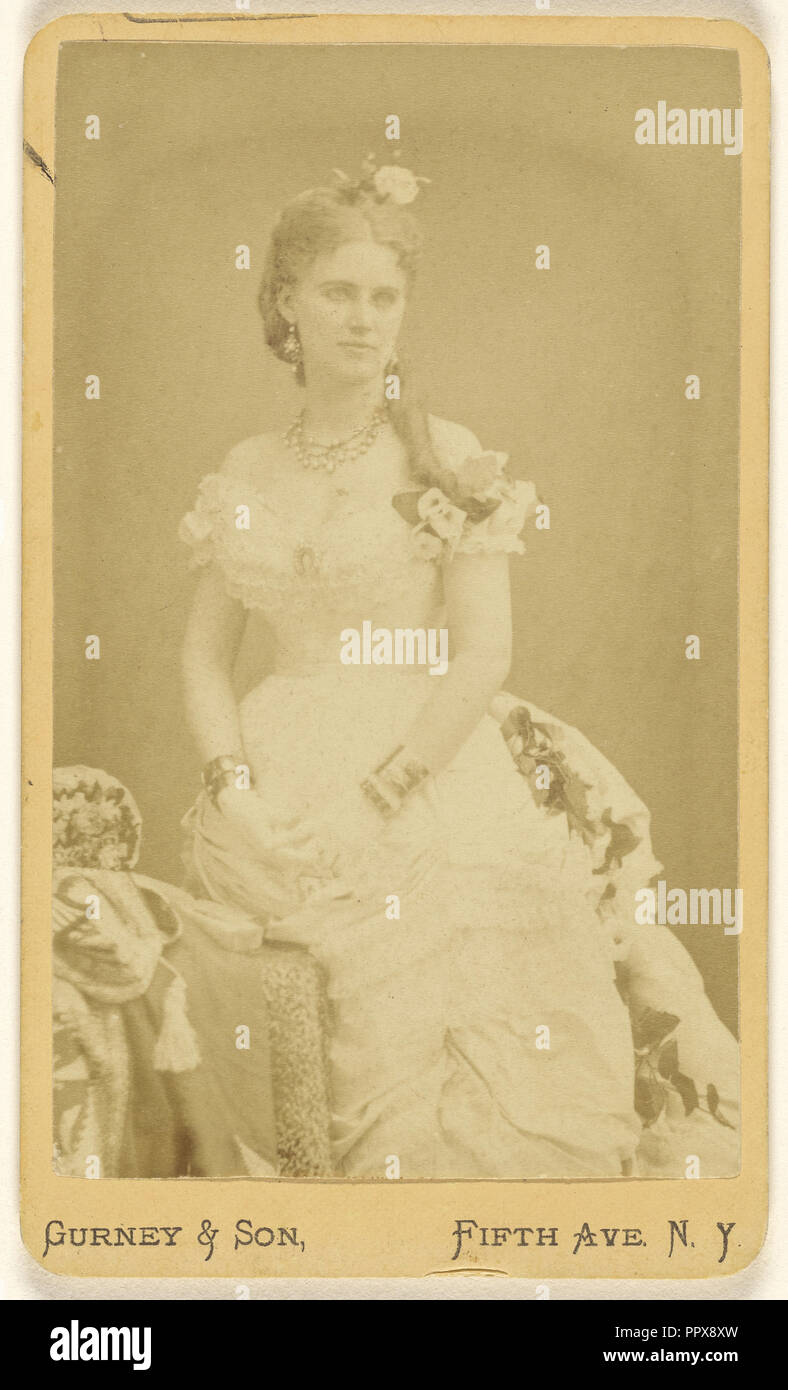 Frau Nilsson; Jeremia Gurney & Sohn, 1860; Eiklar silber Drucken Stockfoto