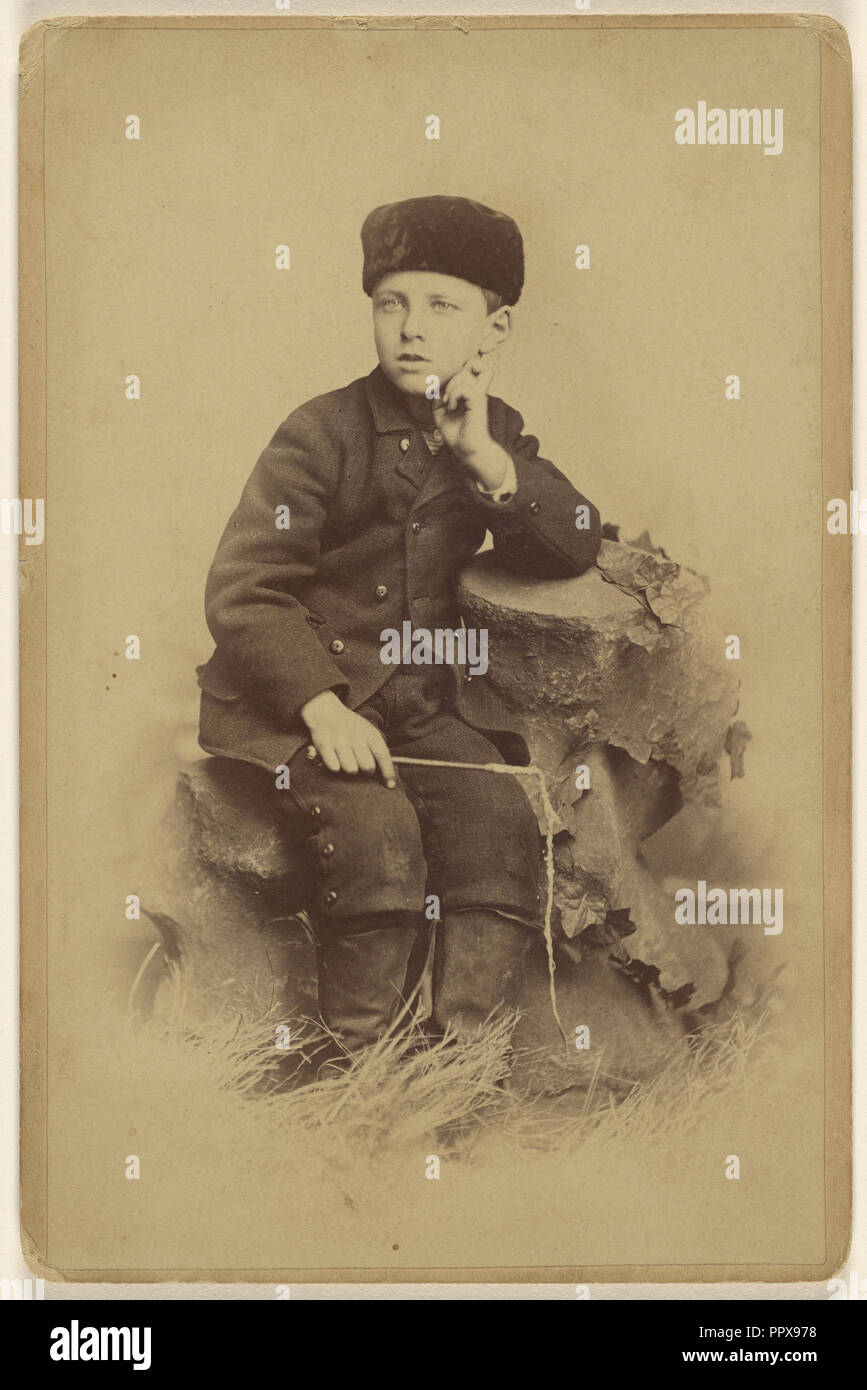 Lloyd C. Harner. 7 Jahre alt. Mai 2 d 1882; Harner, Amerikanische, aktive Boone, Iowa 1880 s, 1882; Eiklar silber Drucken Stockfoto