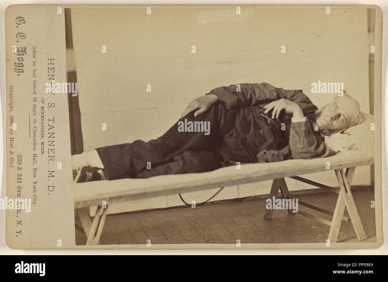 Henry S. Tanner, MD; G.E. Hogg, Amerikanische, Aktiv, New York City, New York, 1880 s, 1880; Eiklar silber Drucken Stockfoto