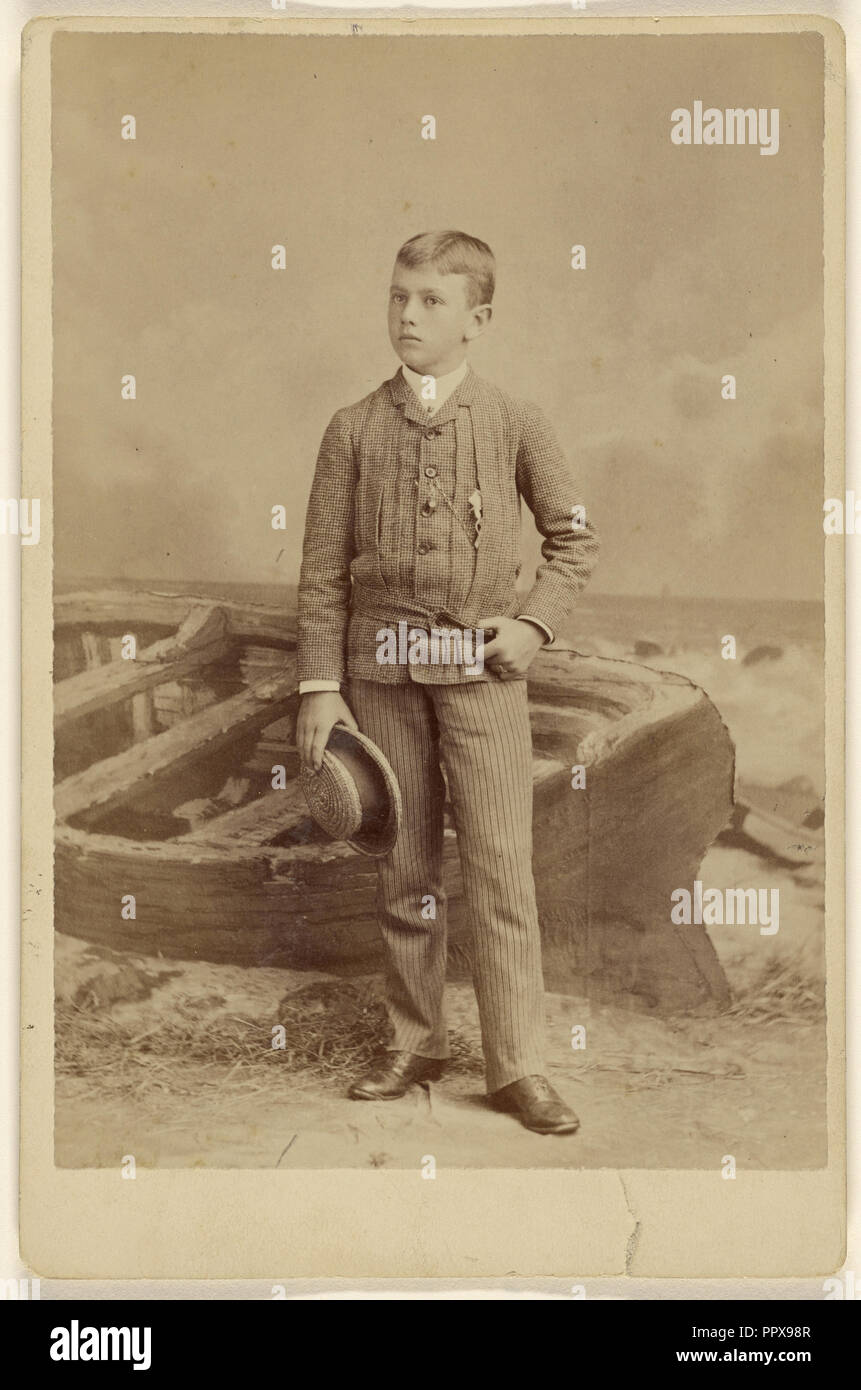 William Gay skiddy Alter 14 Jahre - März 85; Napoléon Sarony, Amerikanische, geboren in Kanada, 1821-1896, März 1885; Eiklar silber Drucken Stockfoto