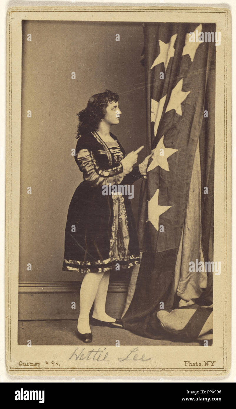 Hettie Lee; Jeremia Gurney & Sohn; ca. 1870; Eiklar silber Drucken Stockfoto