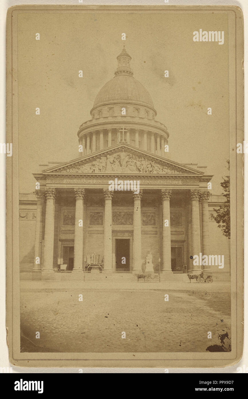 Pantheon; Französisch; um 1875; Eiklar silber Drucken Stockfoto