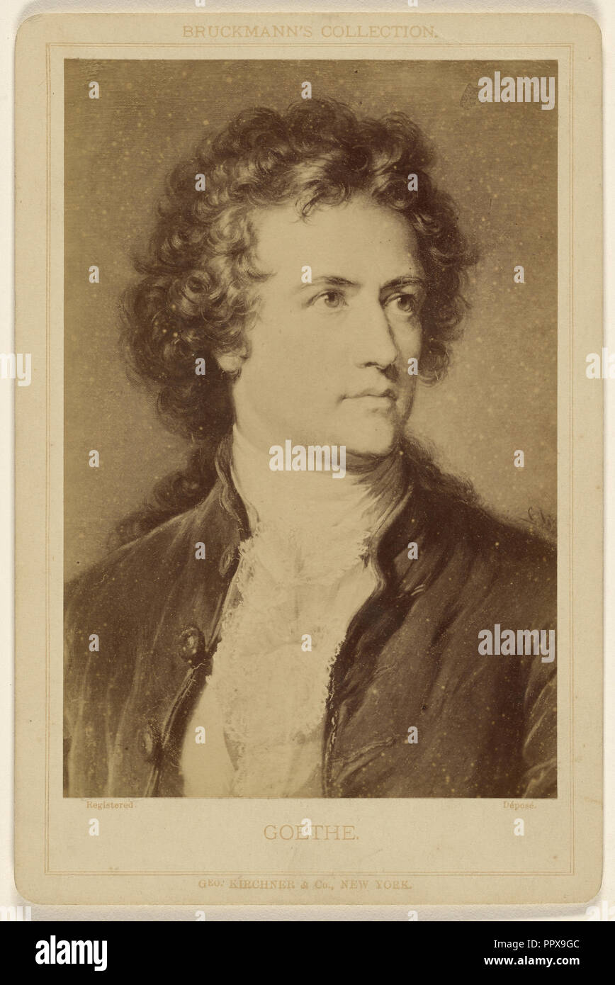 Goethe.eine Malerei; Friedrich Bruckmann, Deutsch, 1814-1898, 1880; Eiklar silber Drucken Stockfoto