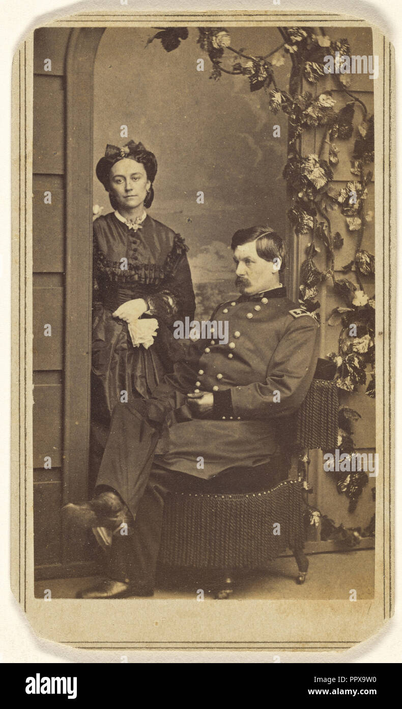 General George Brinton McClellan und seine Frau; Charles entwalden Fredricks, amerikanischen, 1823 - 1894, New York, United States Stockfoto