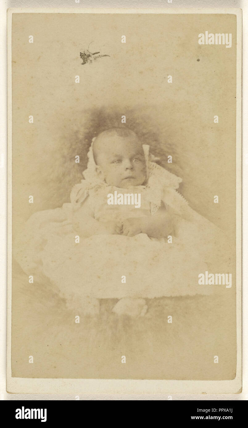 Baby, 3 Monate alt - August 1887; Thomas Scheunen; August 1887; Eiklar silber Drucken Stockfoto