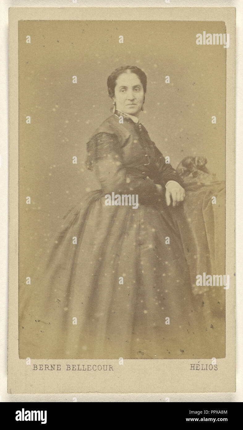 Frau, stehend; étienne-Prosper Berne-Bellecour, Französisch, 1838-1910, 1865-1870; Eiklar silber Drucken Stockfoto