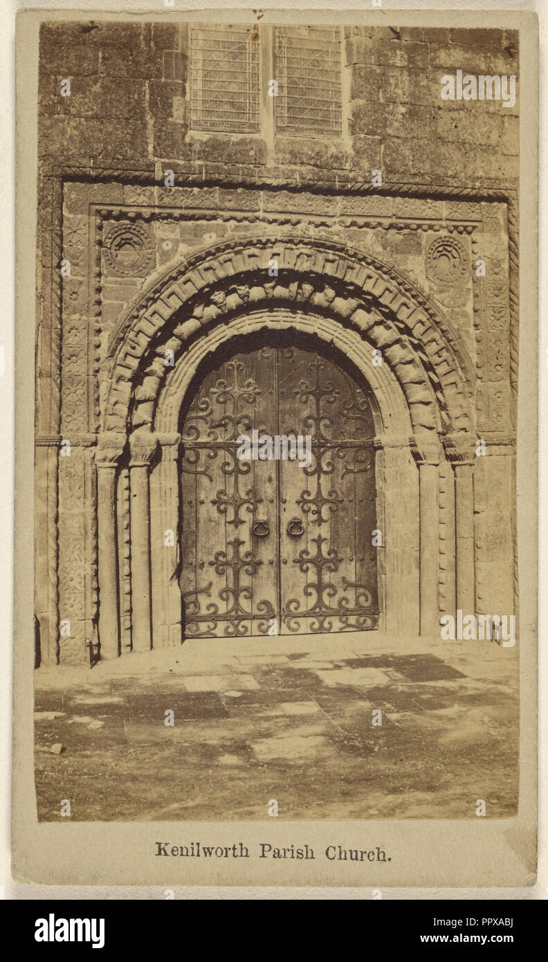 Kenilworth Pfarrkirche; Briten; 1865 - 1870; Eiklar silber Drucken Stockfoto