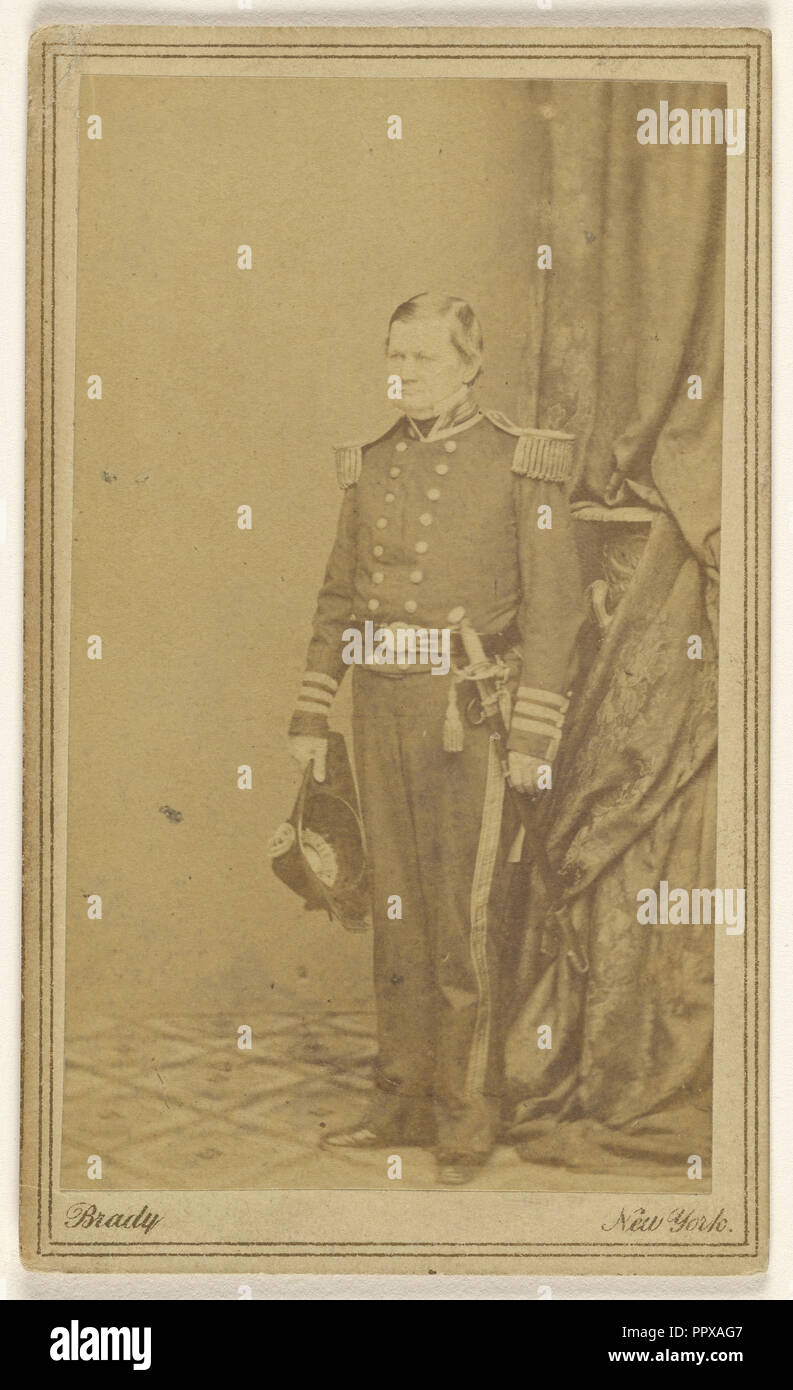 Konteradmiral Jak. Smith, U.S.N. Ch. Bu Buben & Feb 9. 63; Mathew B. Brady, Amerikanische, etwa 1823 - 1896, 9. Februar 1863 Stockfoto
