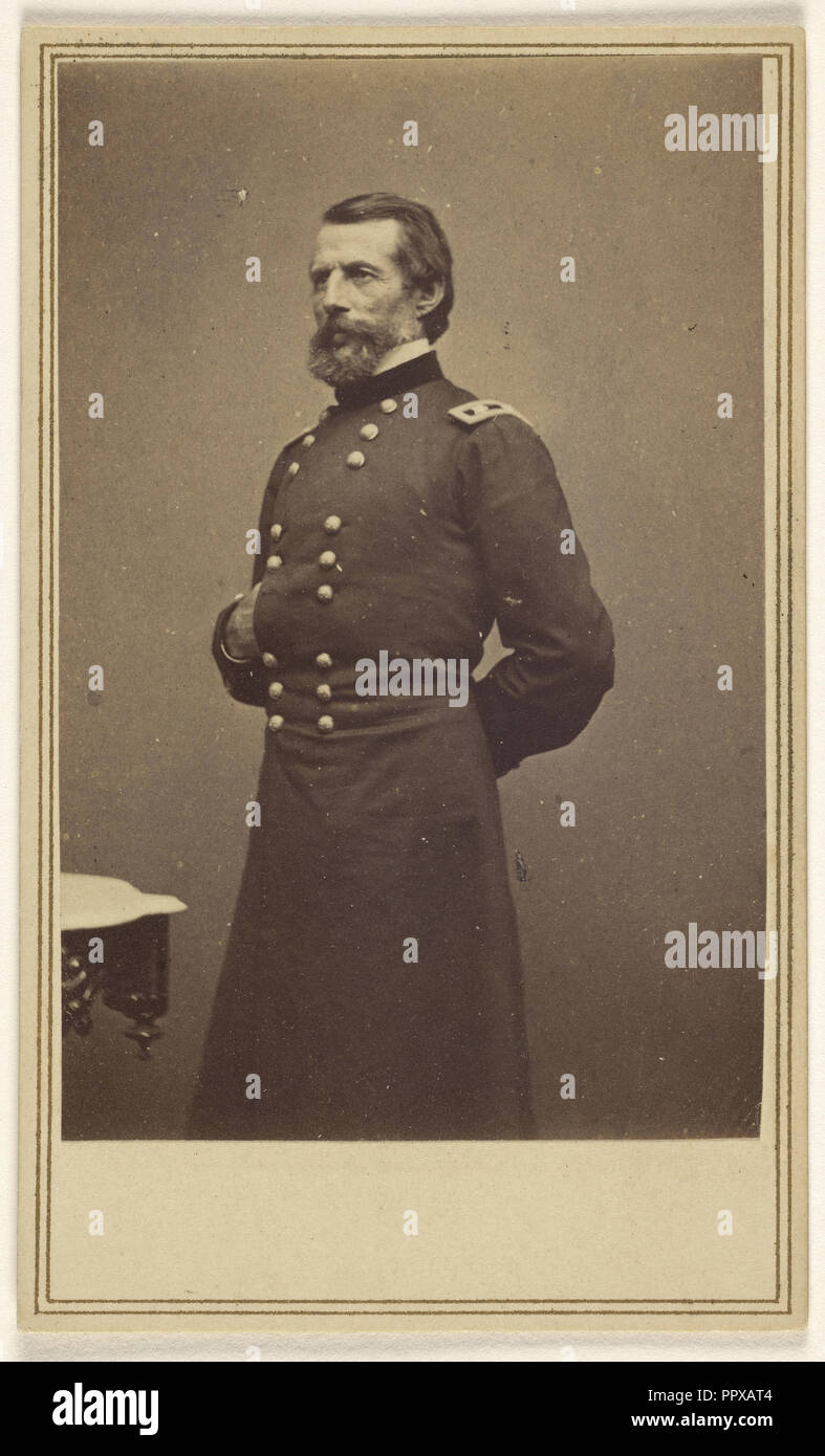 Generalmajor Erasmus Darwin Keyes, US-M.A., 1810-1895; Edward und Henry T. Anthony & Co., American, 1862-1902, 1862 Stockfoto