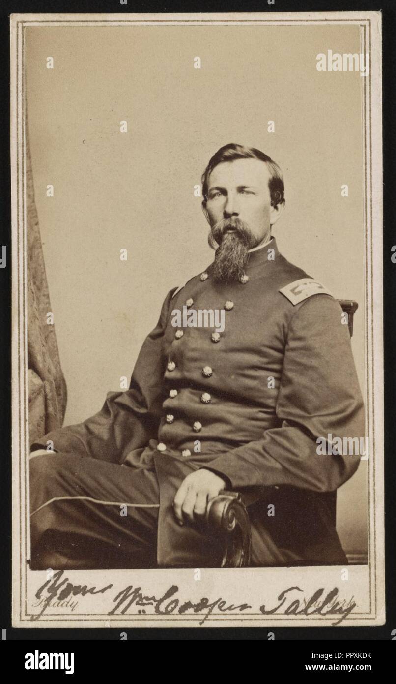 Brigadegeneral William Cooper Talley von Co.F, 30 Pennsylvania Infanterieregiment in Uniform) - Brady, New York Stockfoto