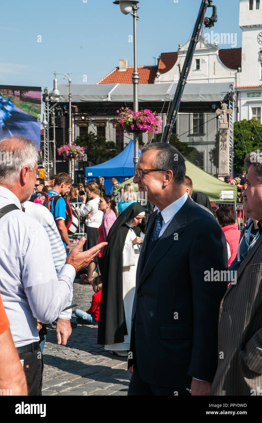 Stará Boleslav, tschechische Republik. 28. September, 2018. Miroslav Kalousek, Nationales Festival St. Wenzel, Stará Boleslav, tschechische Republik, 28.9.2018 Quelle: Josef pliva/Alamy leben Nachrichten Stockfoto