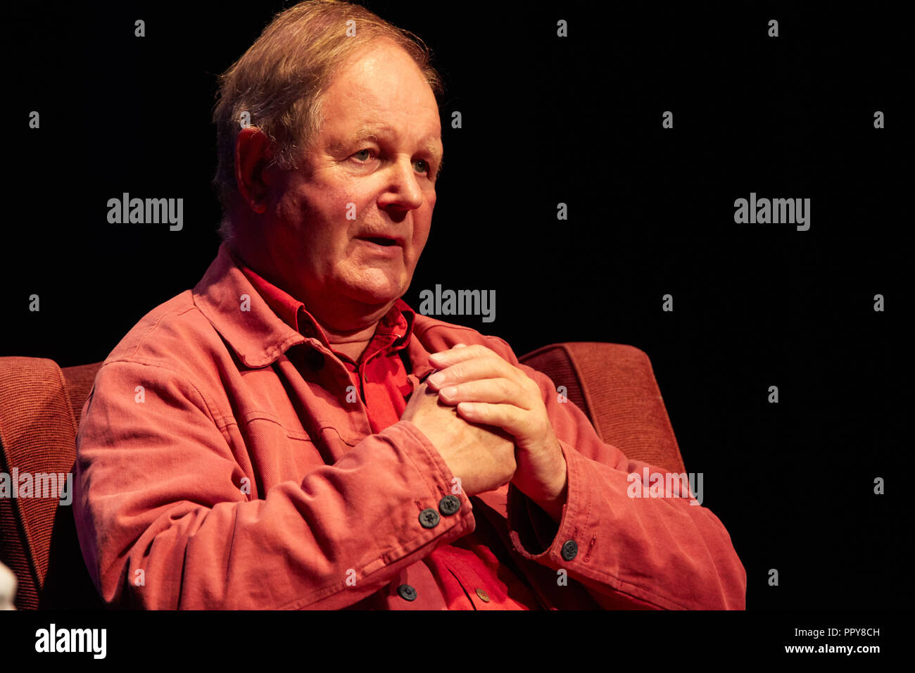 Michael Morpurgo, Lincoln Book Festival 2018, Lincoln Drill Hall Stockfoto