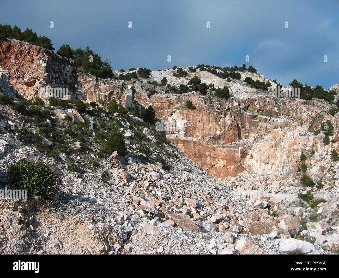 Penteli Berg Athens Griechenland Stockfoto