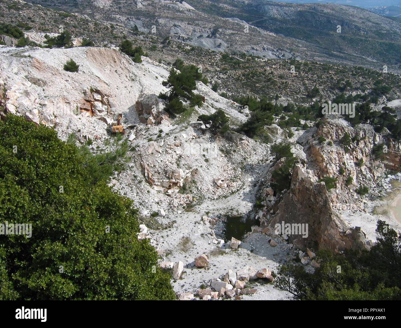 Penteli Berg Athens Griechenland Stockfoto