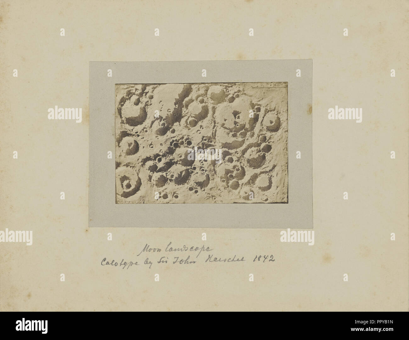 Mondlandschaft; Ende 1850; gesalzen Papier drucken sie aus einem Collodium negativ; 7 × 10 cm, 2 3,4 × 3 15,16 in Stockfoto