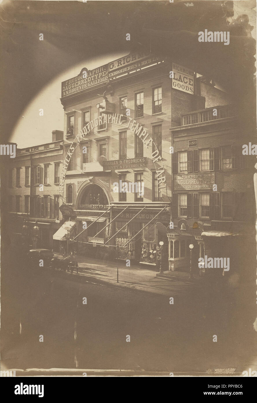 Fredricks' fotografische Tempel der Kunst; Charles entwalden Fredricks, amerikanischen, 1823 - 1894, über 1856; gesalzen Papier drucken Stockfoto